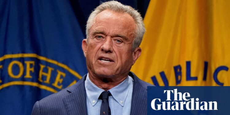 US to take steps to curb antidepressant prescribing, RFK Jr says | Robert F Kennedy Jr