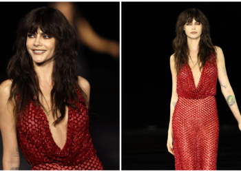 Cara Delevingne walks the runway at L